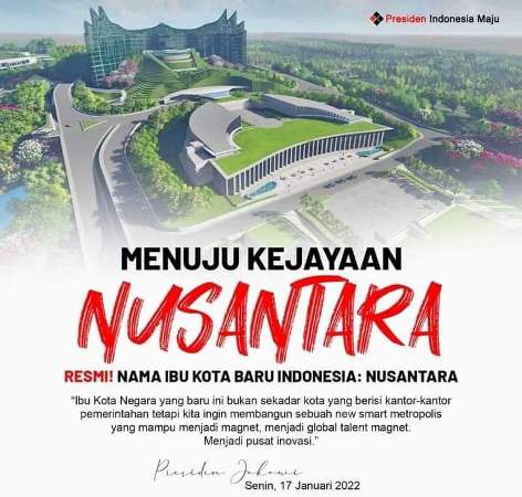 Kota timur kalimantan ibu indonesia baru HEADLINE: Pembangunan